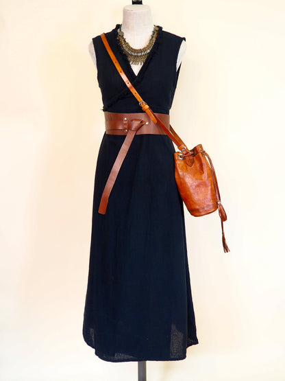 Short-Sleeve Wrap Dress