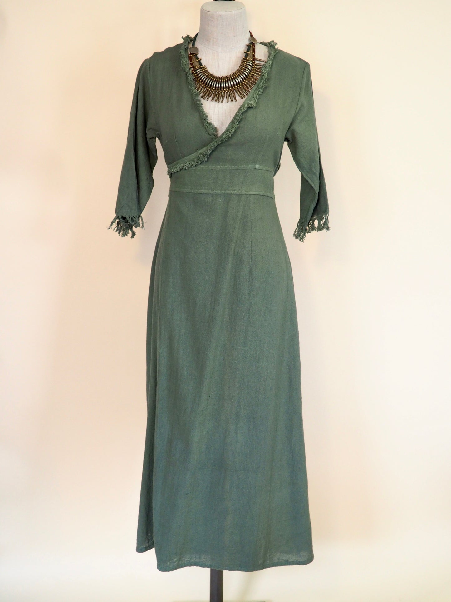 Long-Sleeve Wrap Dress
