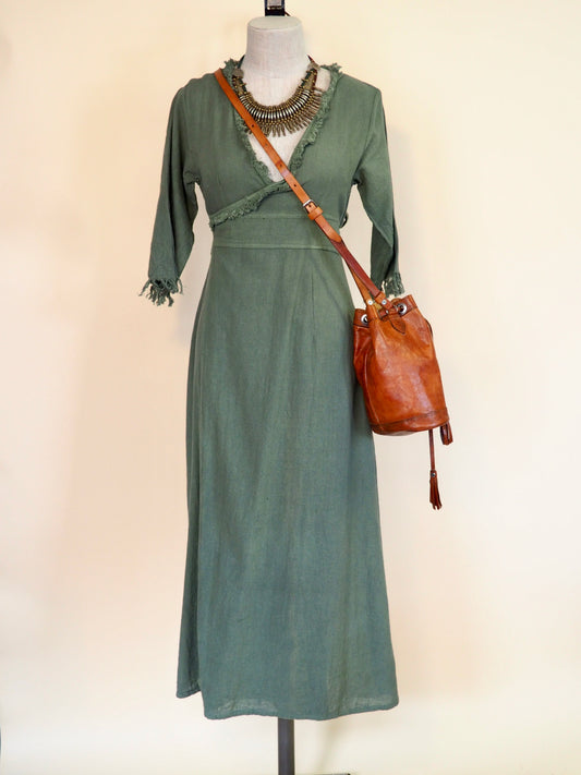 Long-Sleeve Wrap Dress