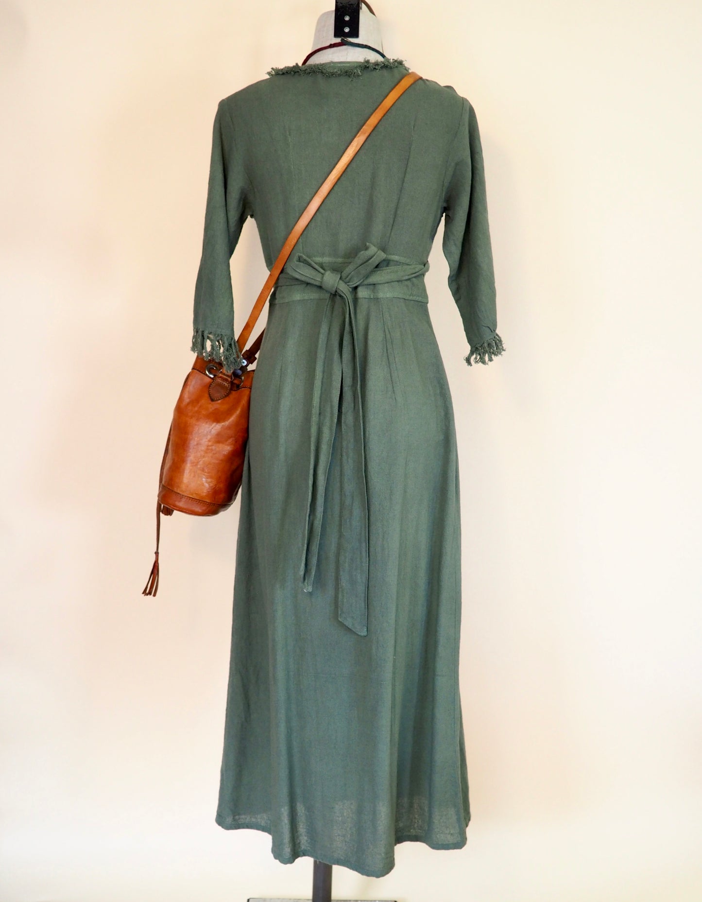Long-Sleeve Wrap Dress