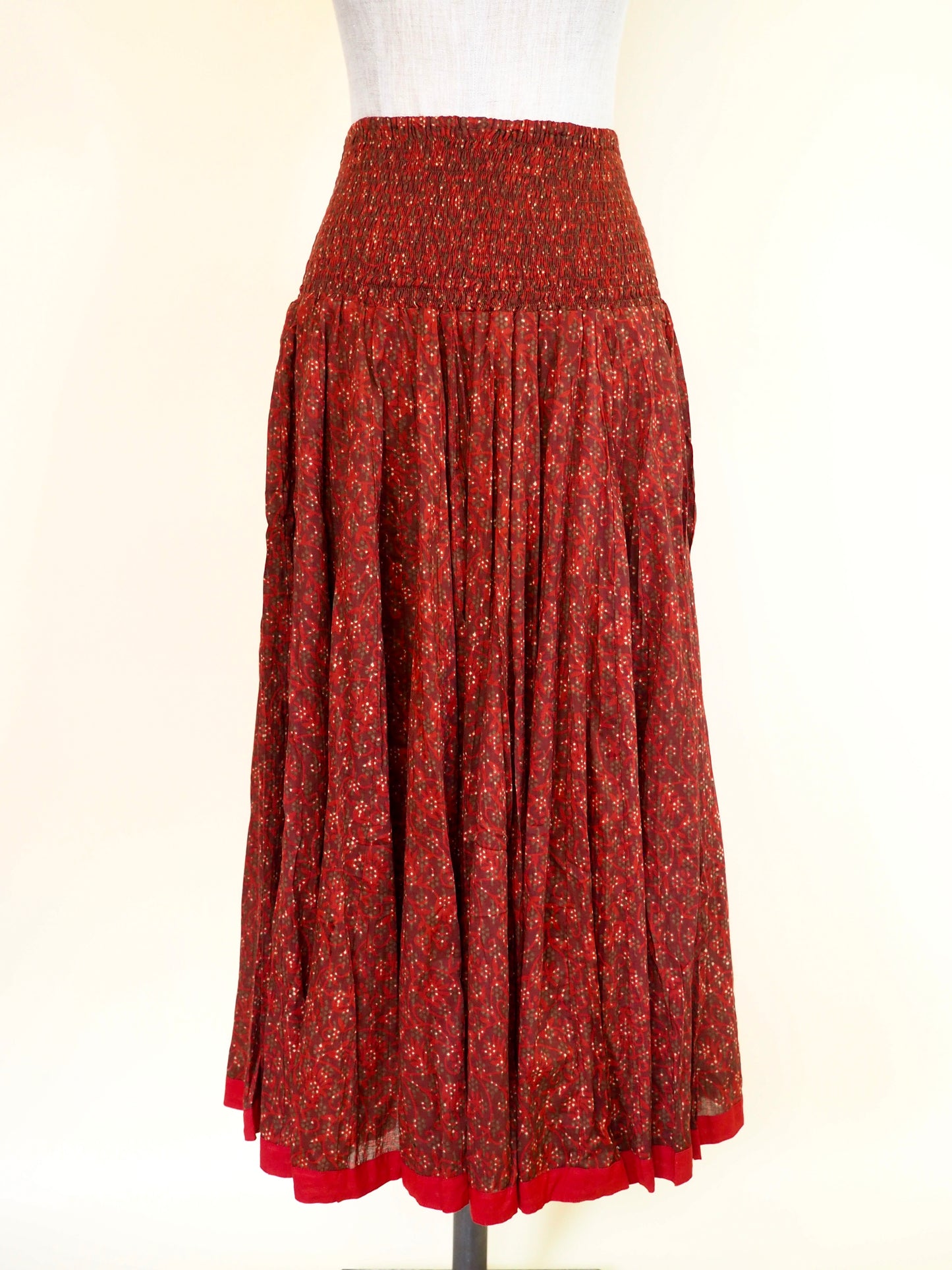Block-Print Aida Skirt