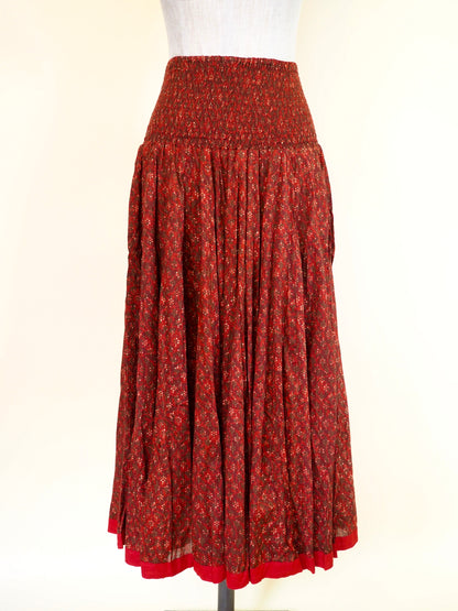 Block-Print Aida Skirt