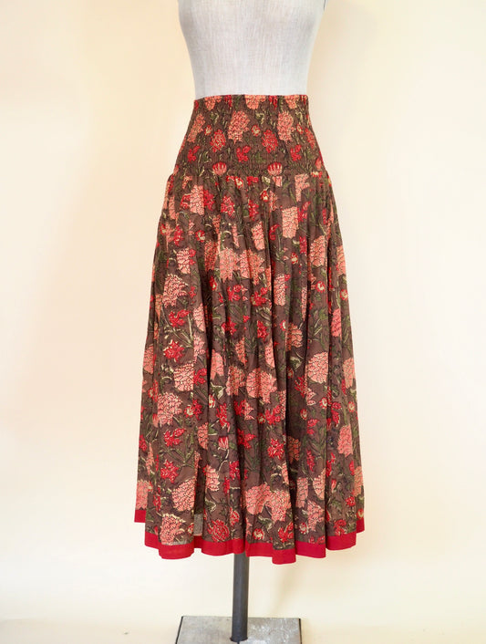 Block-Print Aida Skirt