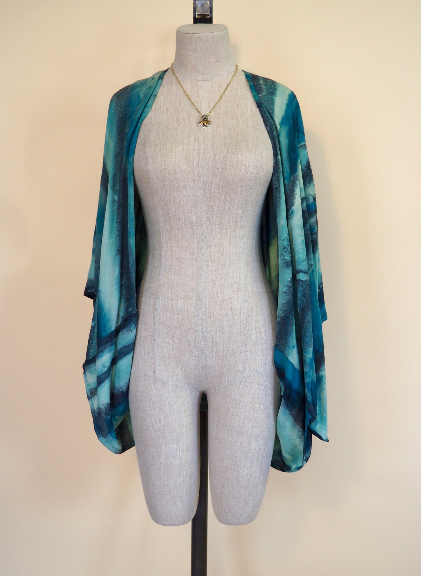 Marble Fold Kimono, Short-Length