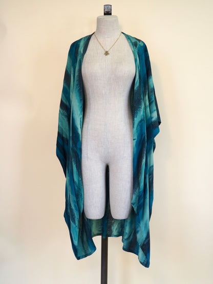 Marble Fold Kimono, Medium-Length