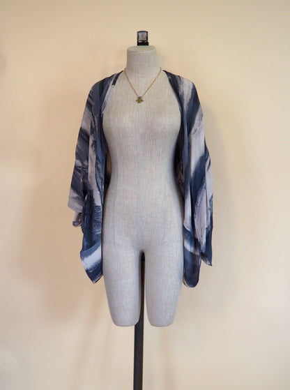 Marble Fold Kimono, Short-Length