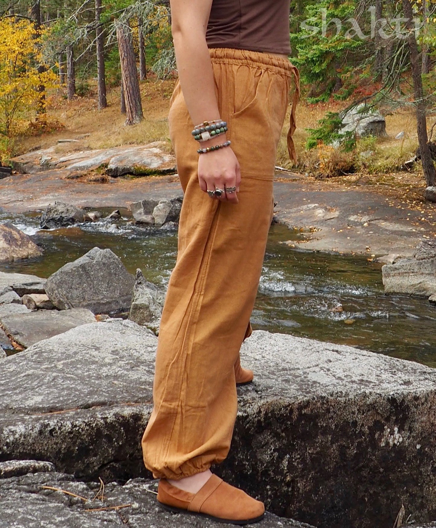 Twin Suns Elastic Cuff  Pants - Shakti