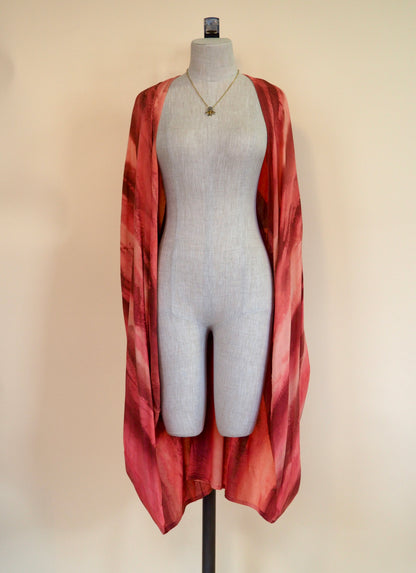 Marble Fold Kimono, Medium-Length