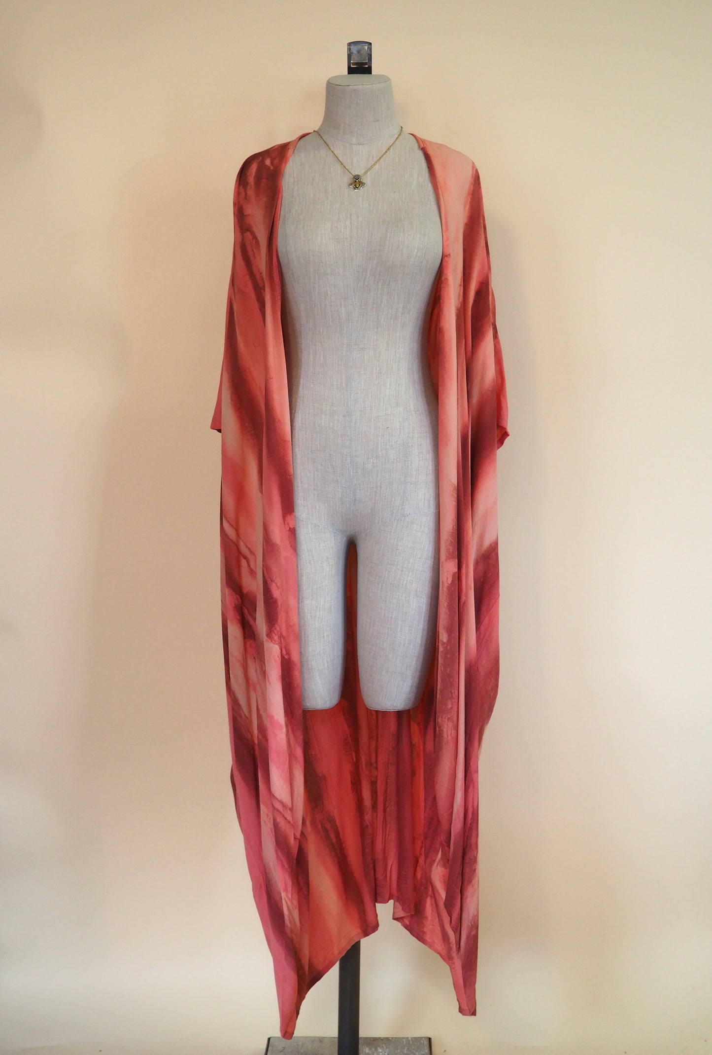 Marble Fold Kimono, Long-Length