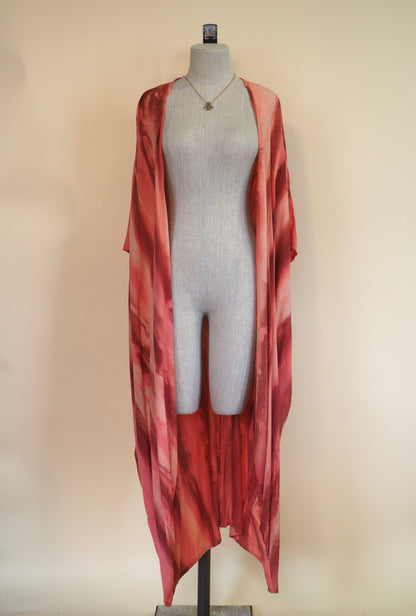Marble Fold Kimono, Long-Length
