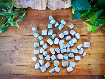 Aquamarine Tumble Stones - Shakti