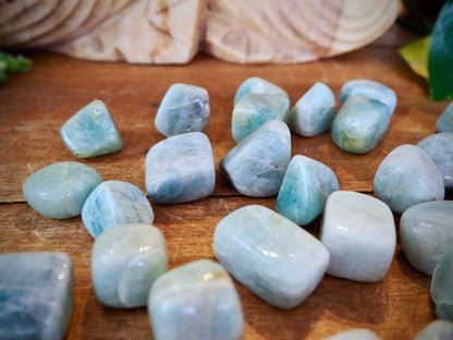 Aquamarine Tumble Stones - Shakti