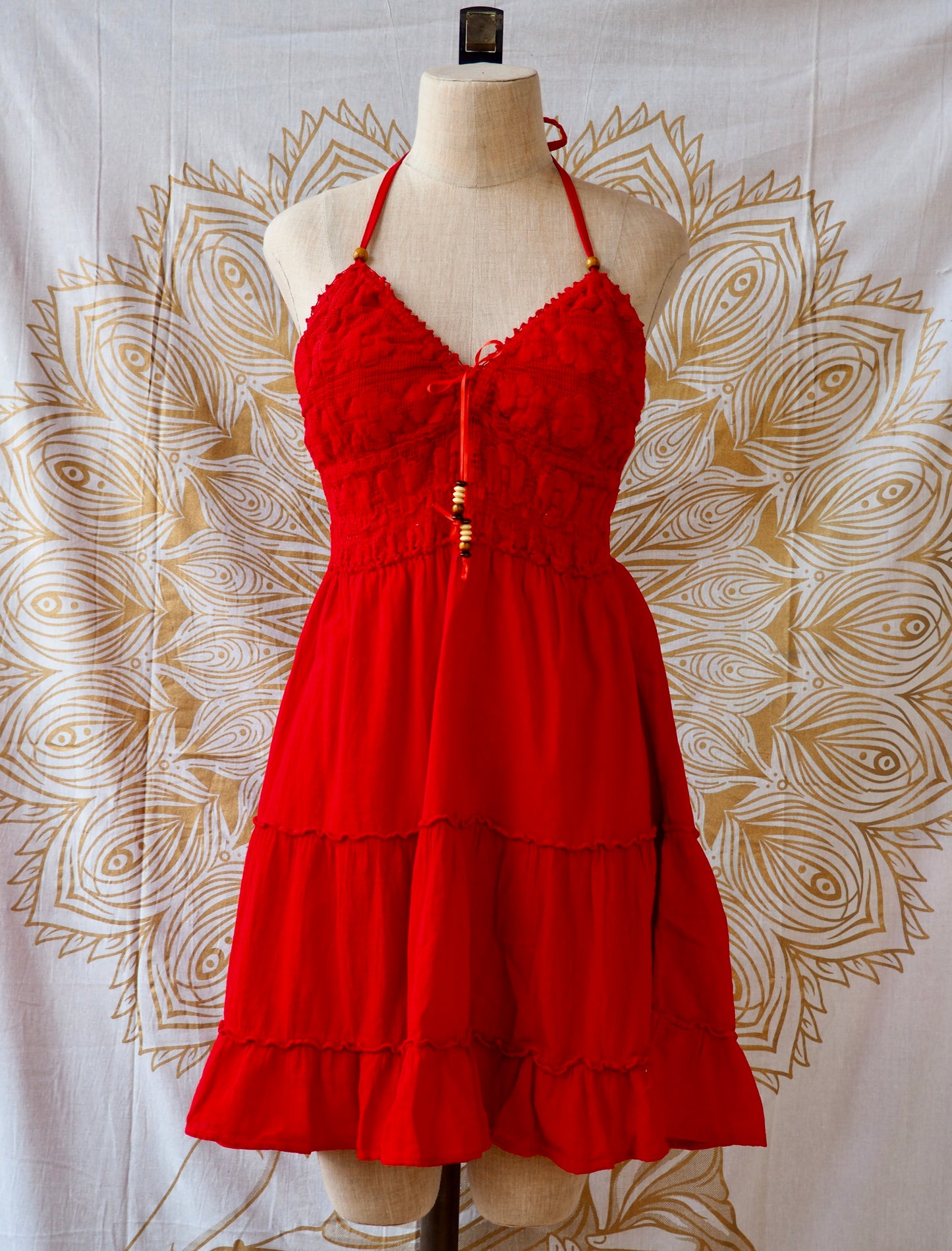 Peruvian Halter Dress, Mini