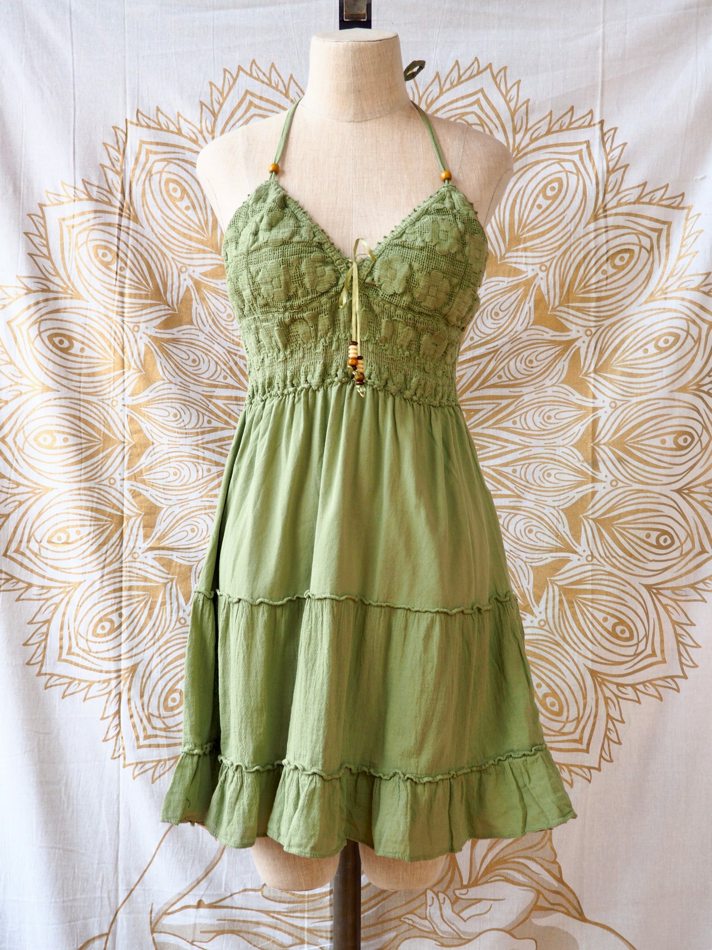 Peruvian Halter Dress, Mini