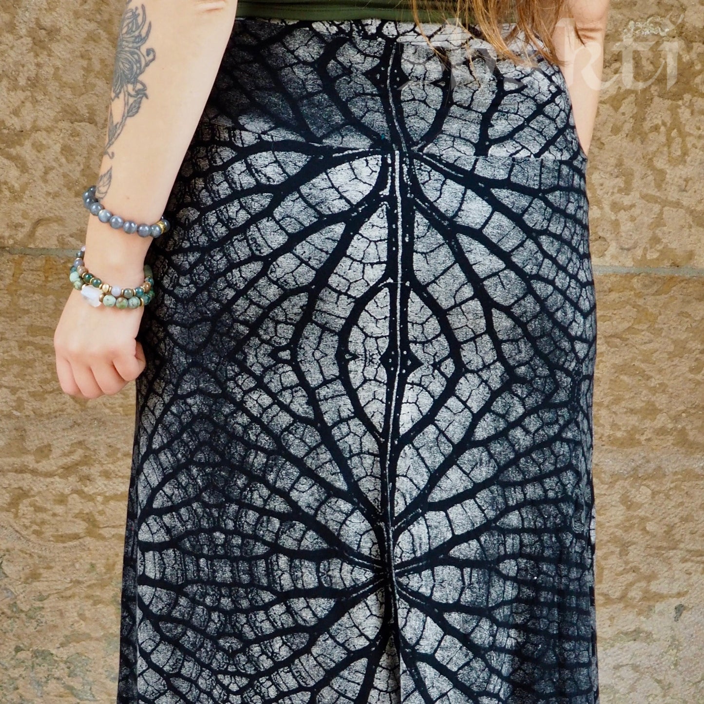 Tie-Dye Panel Skirt, Leaf - Shakti