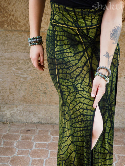 Tie-Dye Panel Skirt, Leaf - Shakti