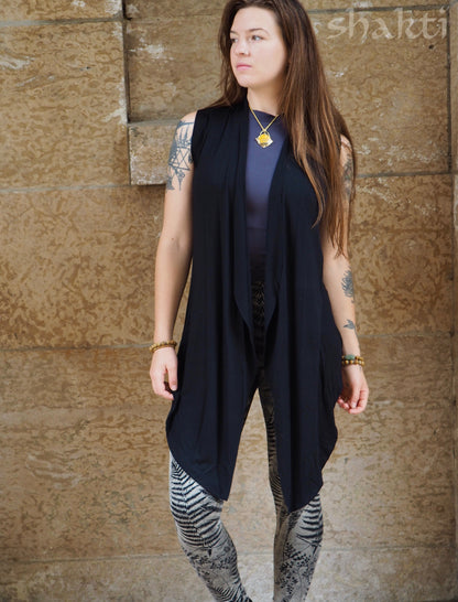 Jersey Drape Vest - Shakti