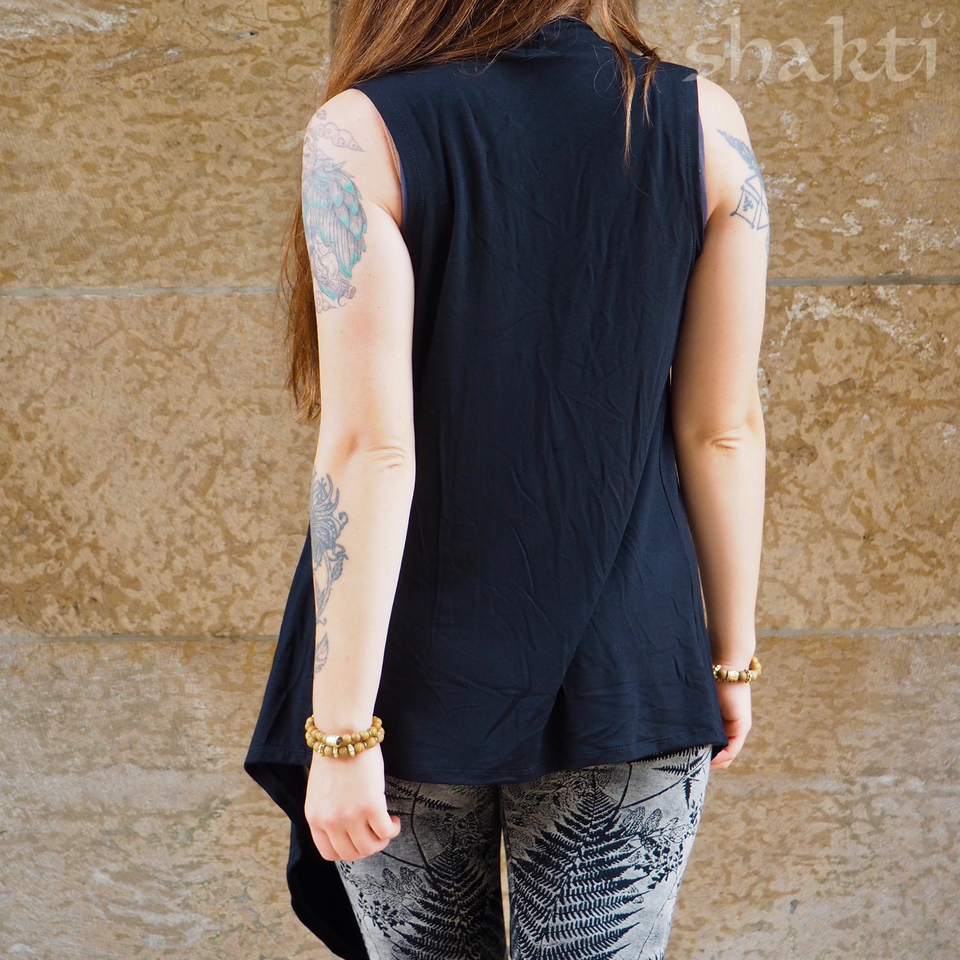 Jersey Drape Vest - Shakti