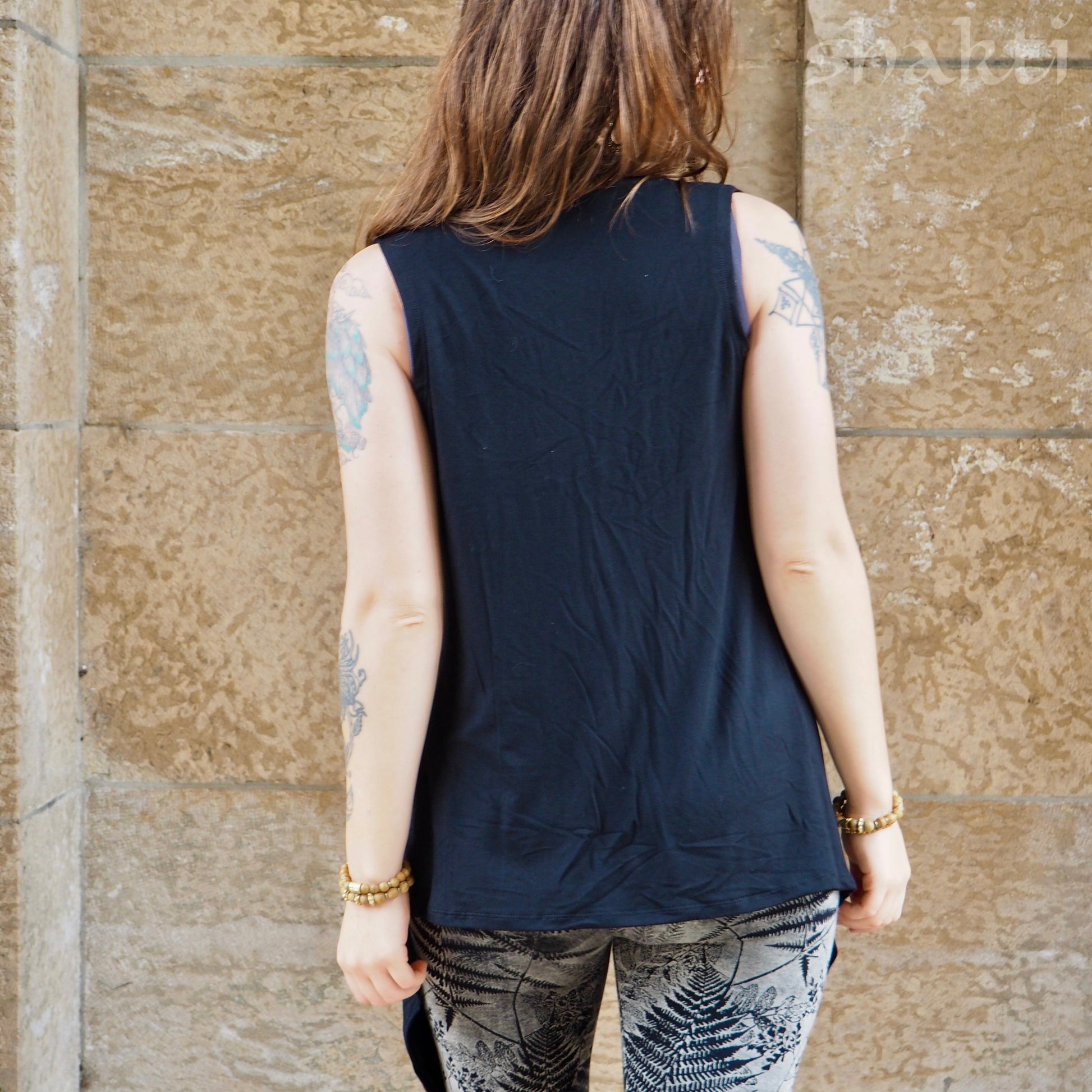 Jersey Drape Vest - Shakti