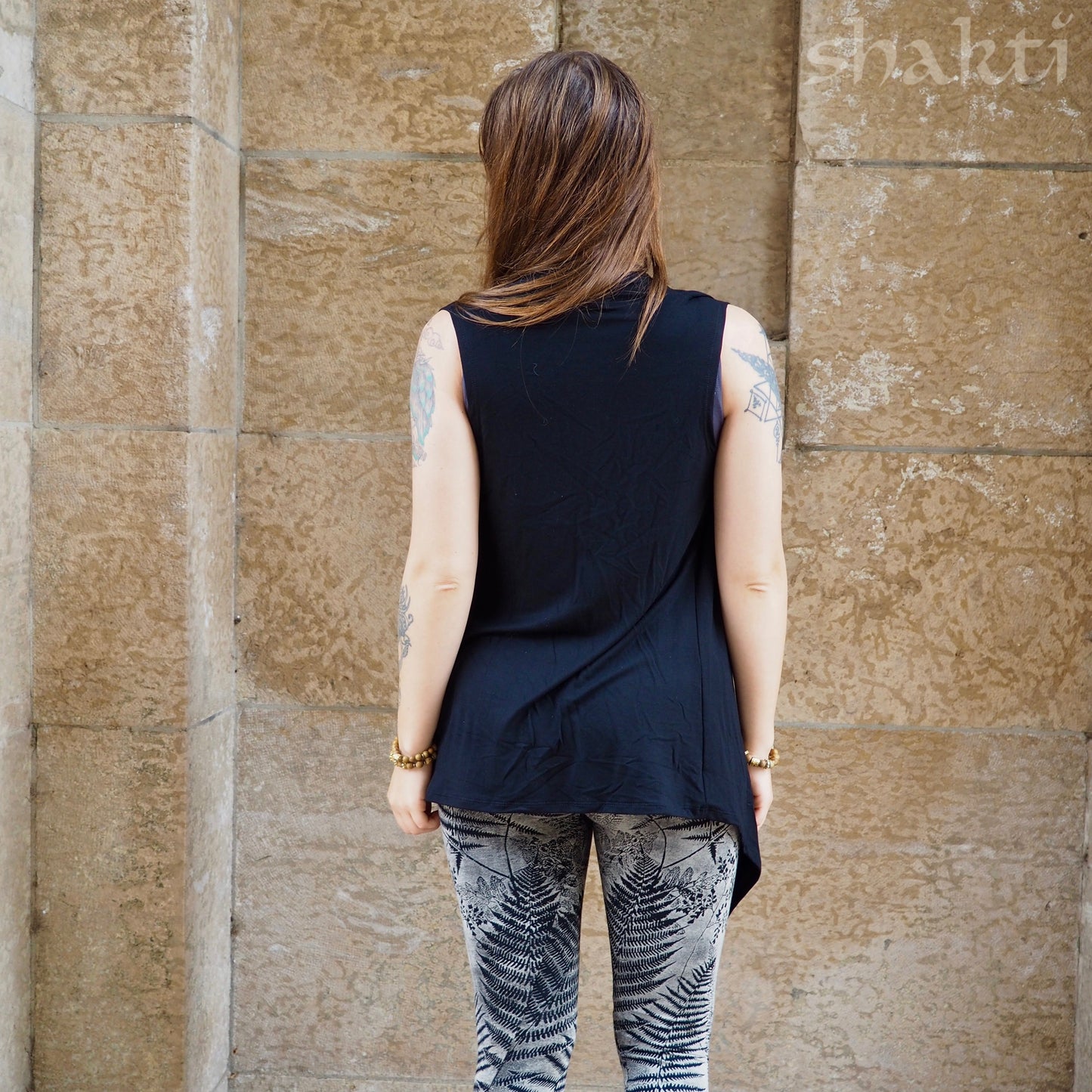 Jersey Drape Vest - Shakti