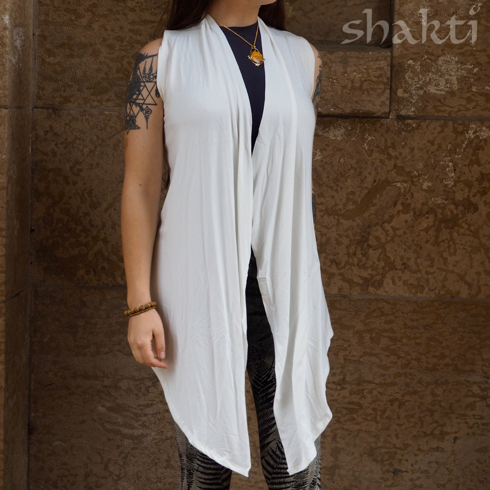 Jersey Drape Vest - Shakti