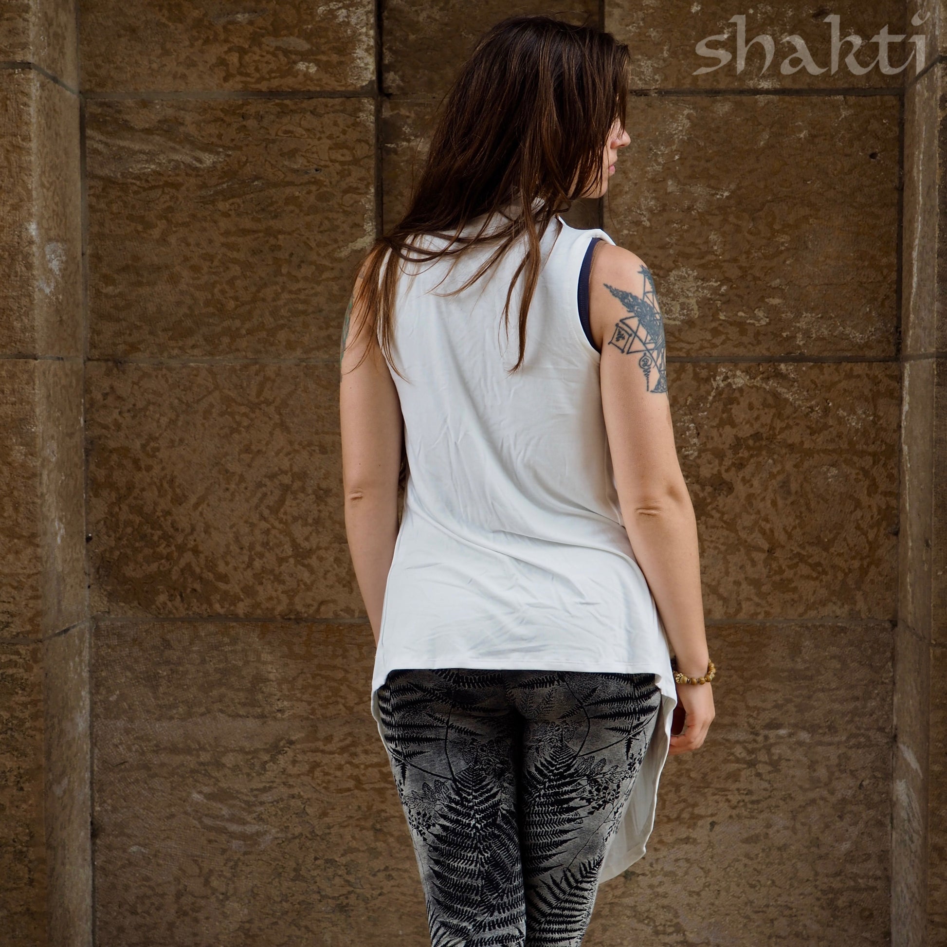 Jersey Drape Vest - Shakti