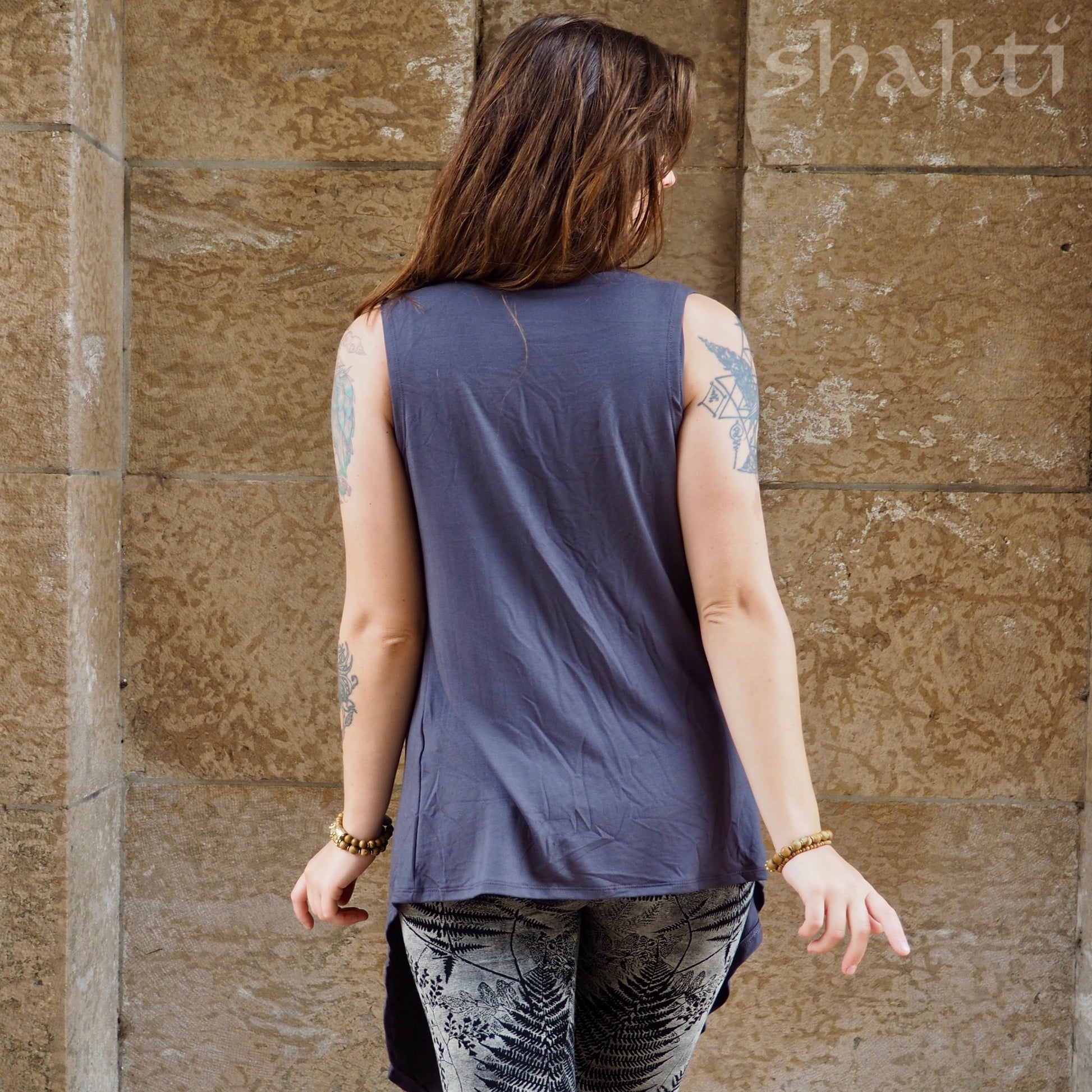 Jersey Drape Vest - Shakti