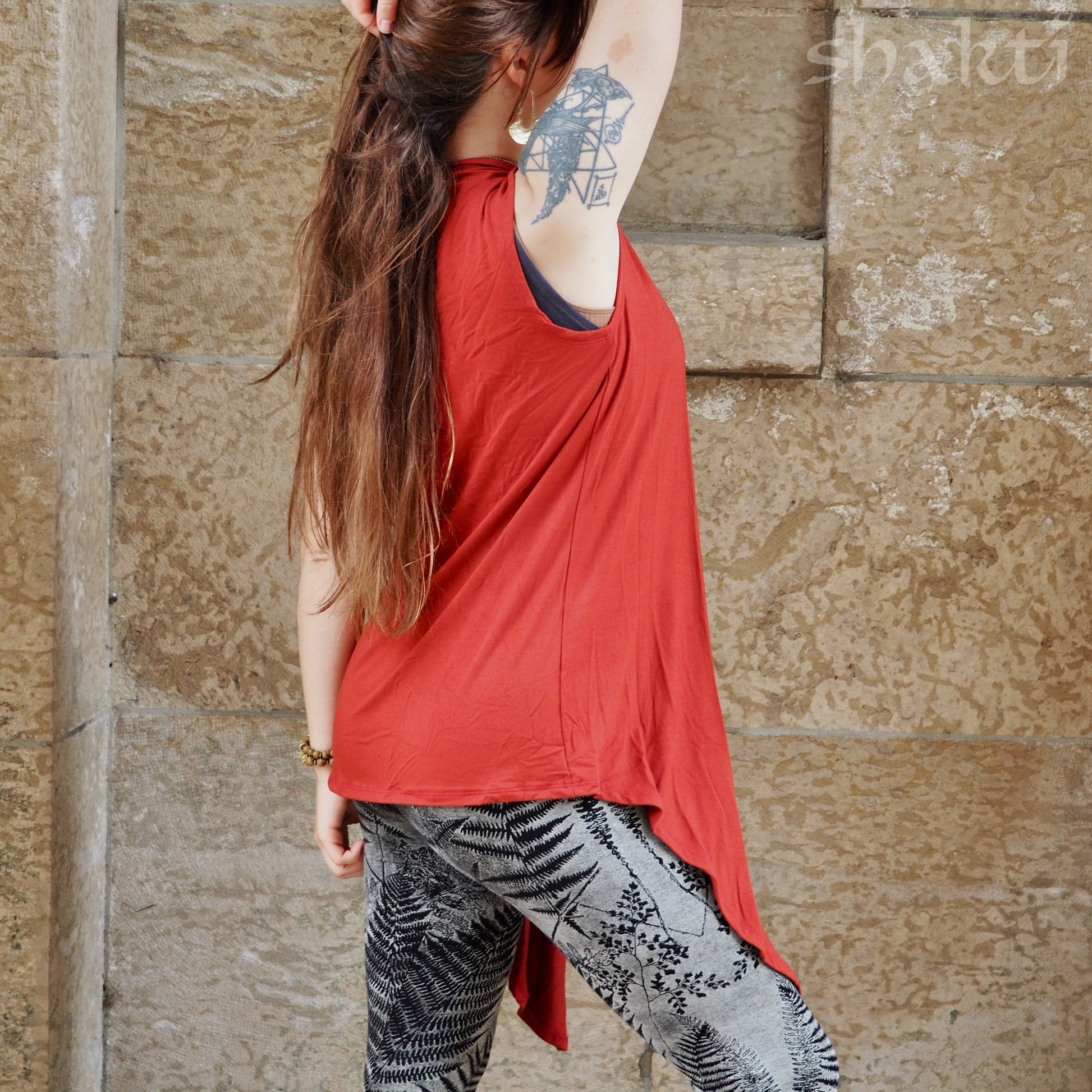 Jersey Drape Vest - Shakti