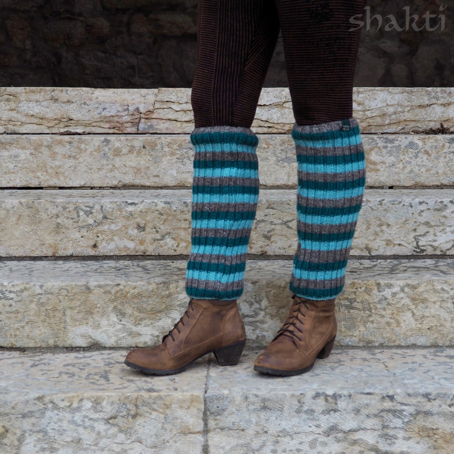 Wool Rib Leg Warmers - Shakti