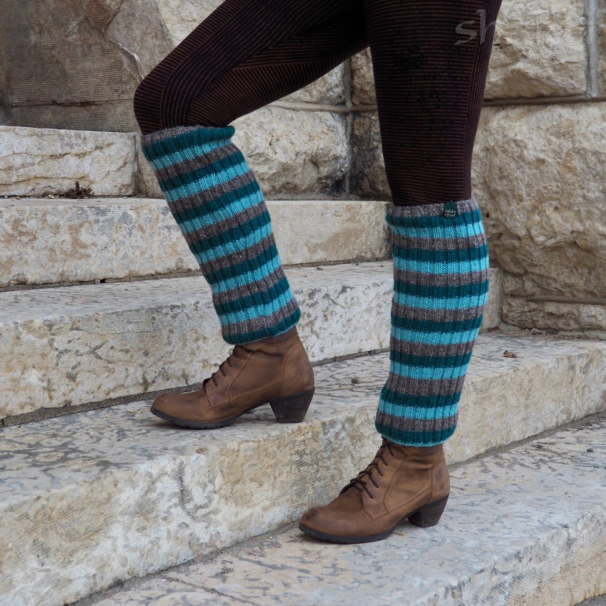 Wool Rib Leg Warmers - Shakti