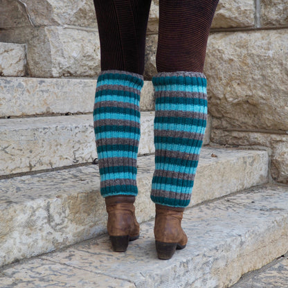 Wool Rib Leg Warmers - Shakti