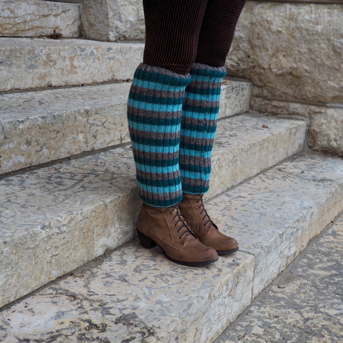 Wool Rib Leg Warmers - Shakti