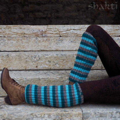 Wool Rib Leg Warmers - Shakti