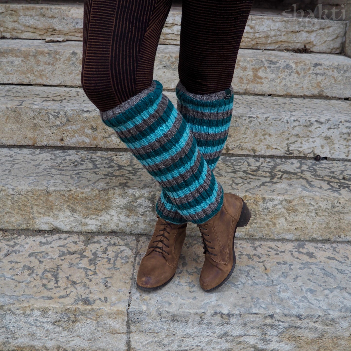 Wool Rib Leg Warmers - Shakti