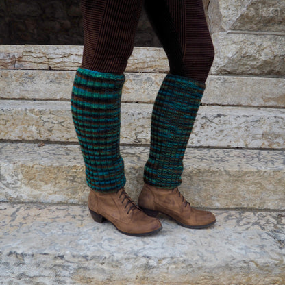 Wool Rib Leg Warmers - Shakti