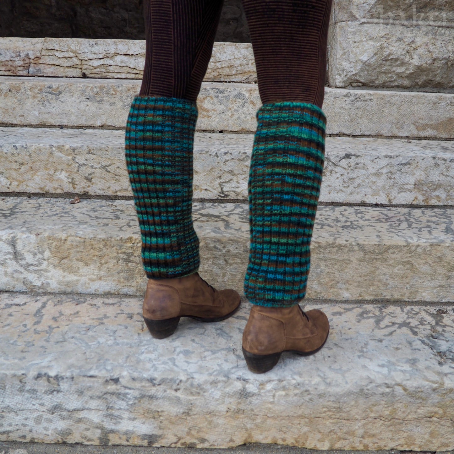 Wool Rib Leg Warmers - Shakti