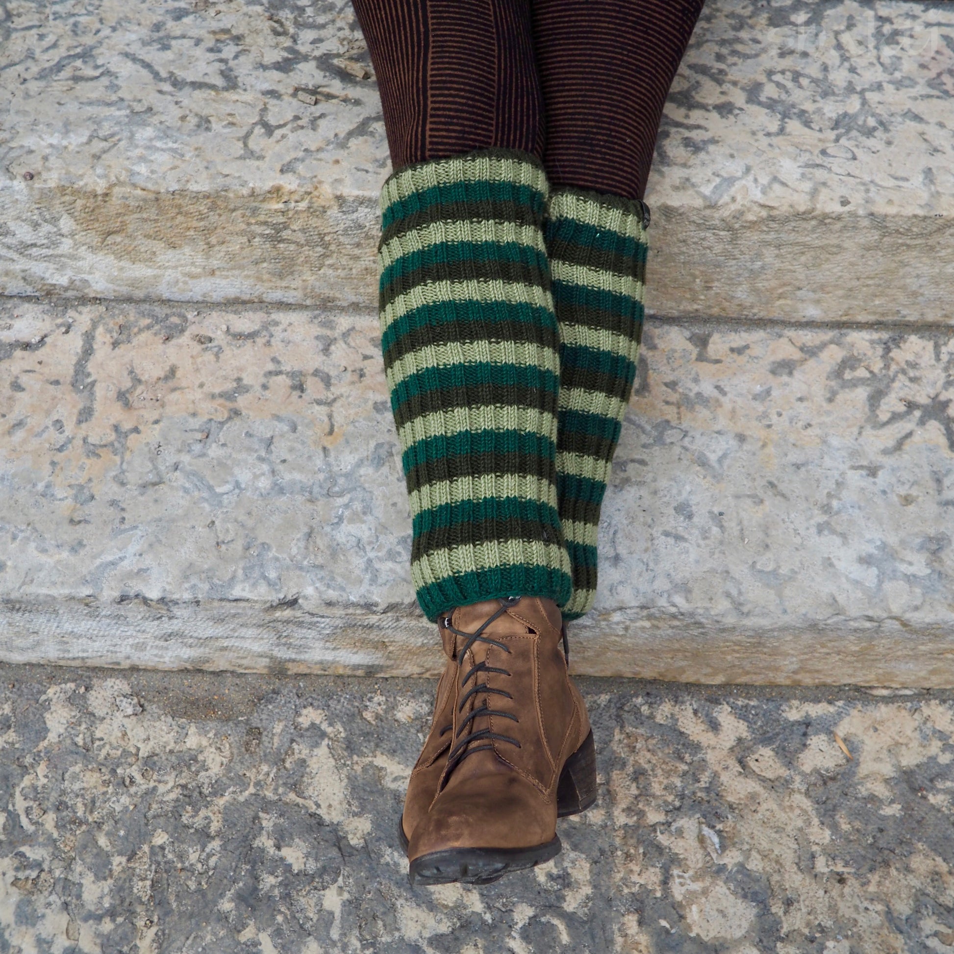 Wool Rib Leg Warmers - Shakti