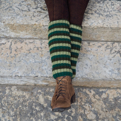 Wool Rib Leg Warmers - Shakti