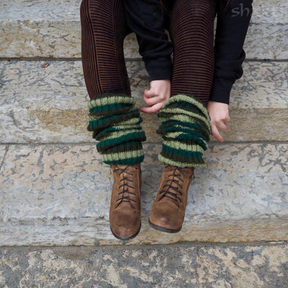 Wool Rib Leg Warmers - Shakti