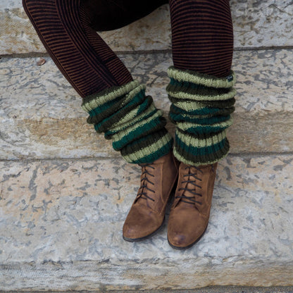 Wool Rib Leg Warmers - Shakti