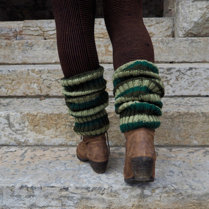 Wool Rib Leg Warmers - Shakti