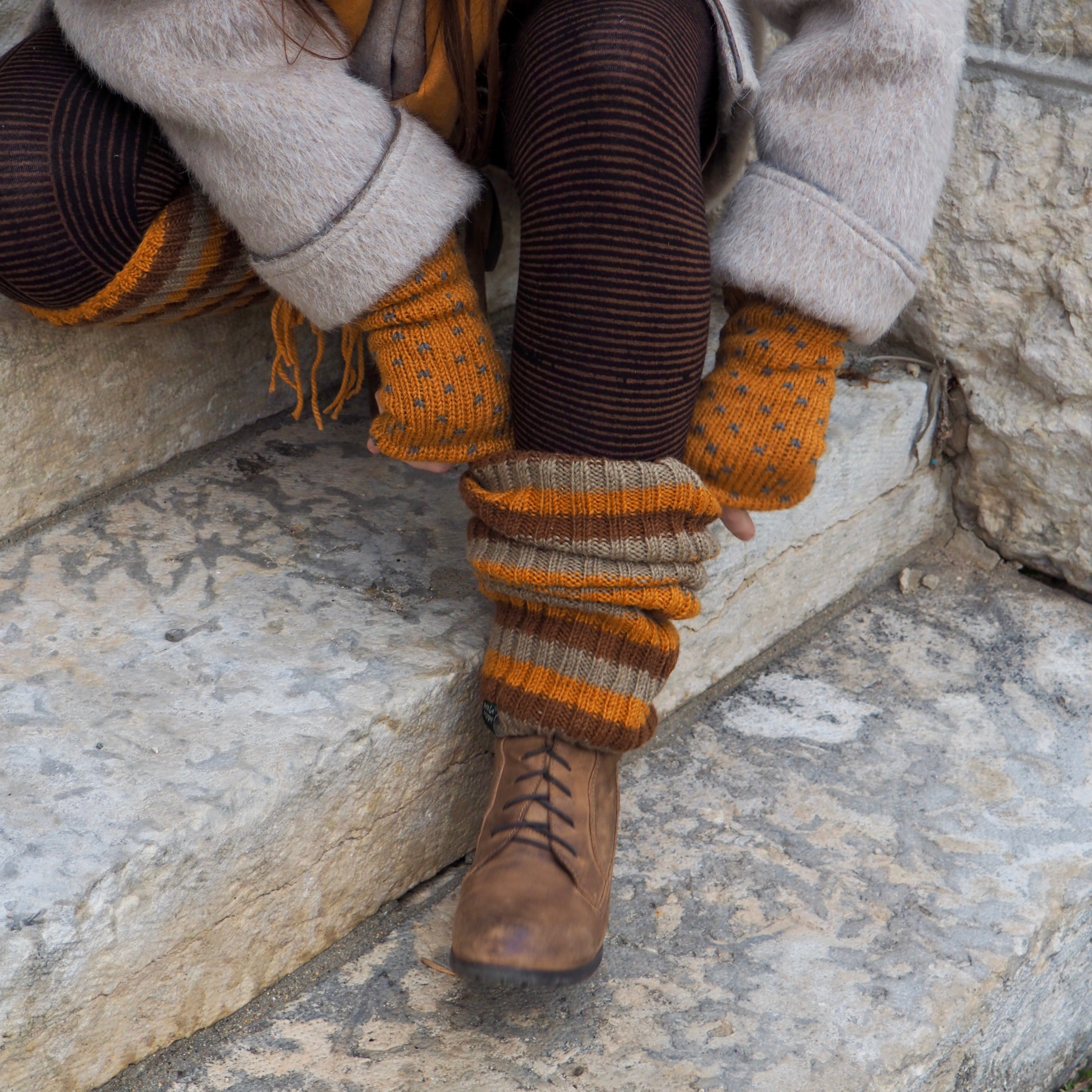 Wool Rib Leg Warmers Shakti