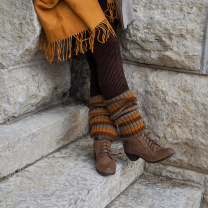 Wool Rib Leg Warmers - Shakti