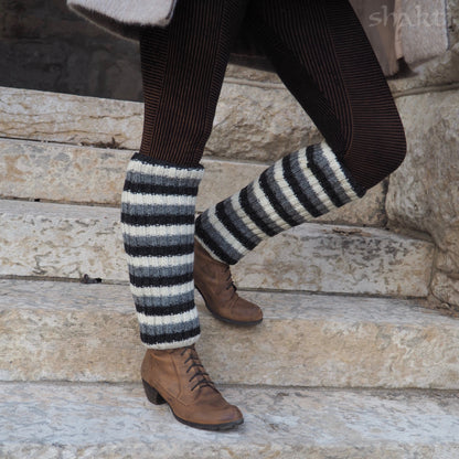 Wool Rib Leg Warmers - Shakti