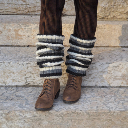 Wool Rib Leg Warmers - Shakti