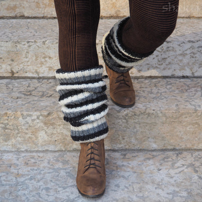 Wool Rib Leg Warmers - Shakti