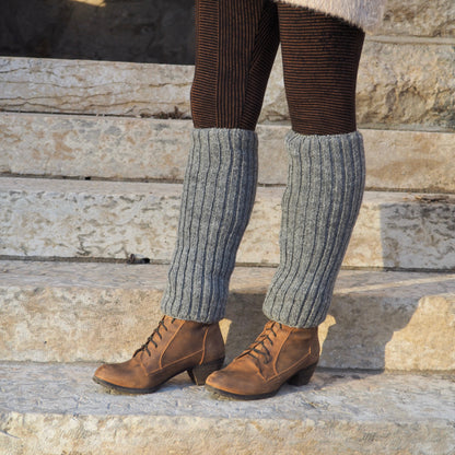 Wool Rib Leg Warmers - Shakti