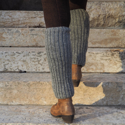 Wool Rib Leg Warmers - Shakti