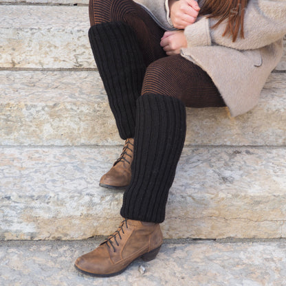 Wool Rib Leg Warmers - Shakti