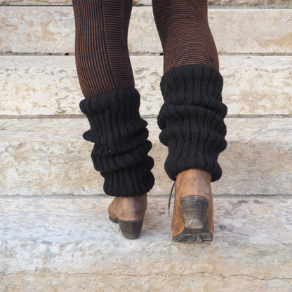 Wool Rib Leg Warmers - Shakti